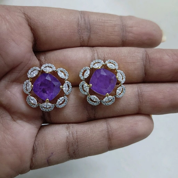Diamond Copy Stud's  - HD, Electric Violet