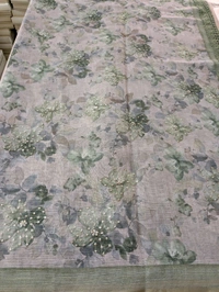 Designer Lenin Block With Hand Work  - green, VZ