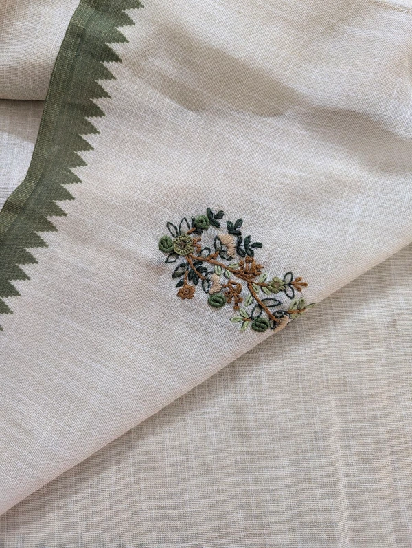 Designer Lenin Hand Work  - green, VZ