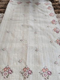 Cotton Kota Embroidery  - Baja White, VZ