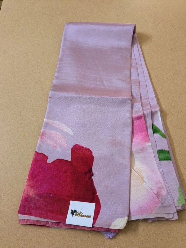 Pure Silk Satin Designer  - Blue Chalk, VZ