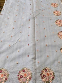 Jute Kota Embroidery  - sky blue, VZ