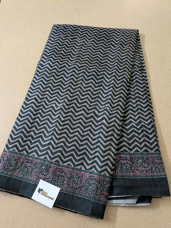 Soft Tusser Digital  - Black, VZ