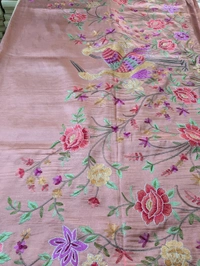 Pure Manipuri Silk Designer  - brown, VZ