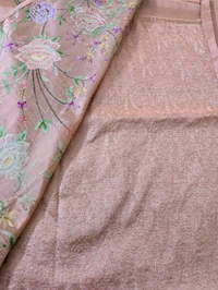 Pure Manipuri Silk Designer  - brown, VZ