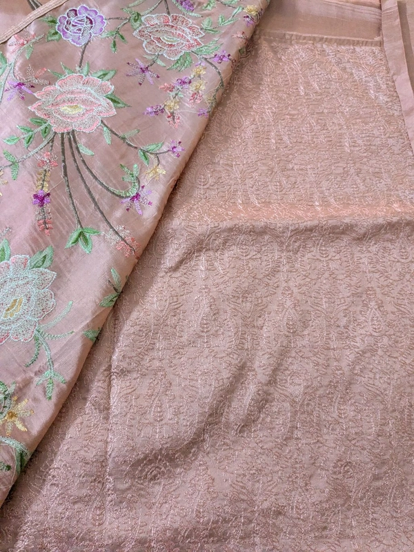 Pure Manipuri Silk Designer  - brown, VZ