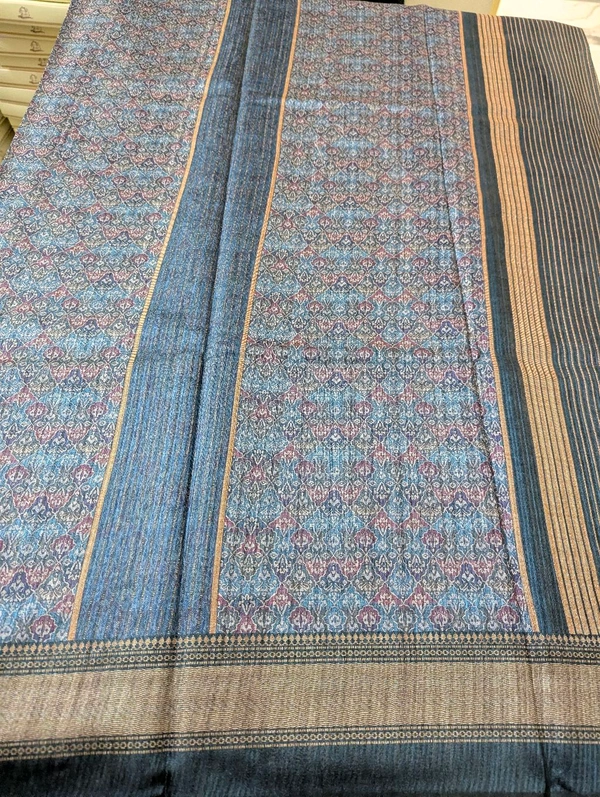 Soft Tusser Jute - blue, VZ