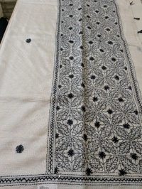 Designer Silk Kota With Hand Work  - Baja White, VZ