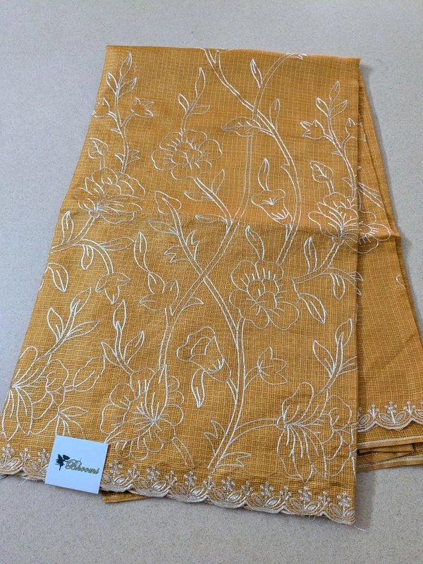 Designer Silk Kota With Pita Work  - Gold, VZ