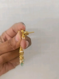 Jadau Kundan Earrings  - multi color, HD