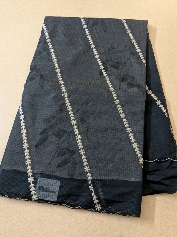 Designer Silk Kota - Black, VZ