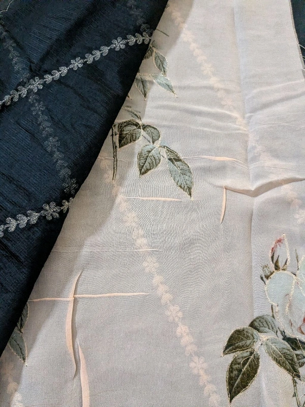 Designer Silk Kota - Black, VZ