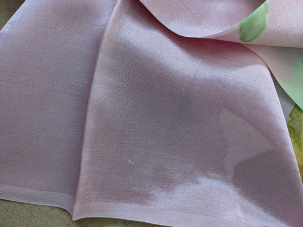 Pure Silk Satin Designer  - Pink, VZ