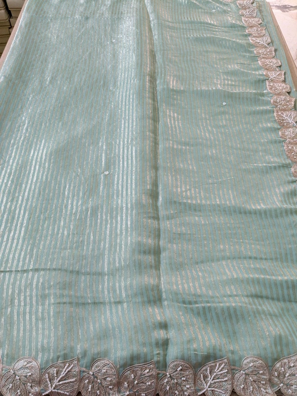 Pure Manipuri Silk Designer  - Jungle Mist, VZ