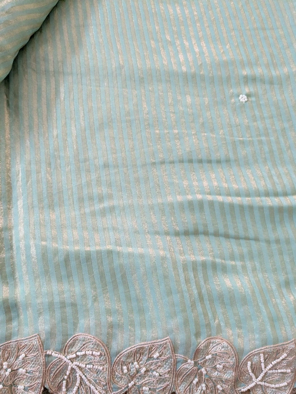 Pure Manipuri Silk Designer  - Jungle Mist, VZ