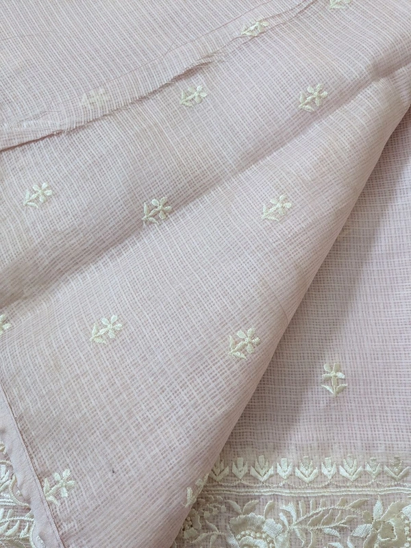 Silk Kota Embroidery  - Blue Chalk, VZ