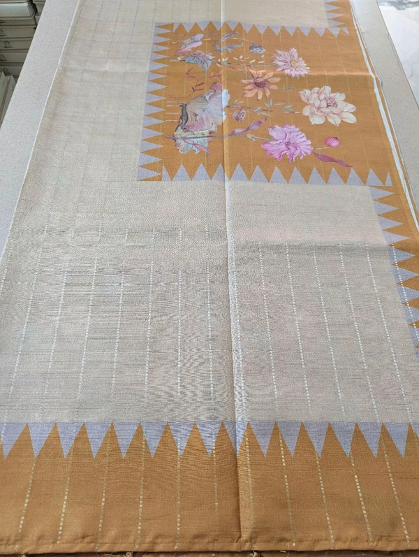 Jute Tusser Digital  - Gold, VZ