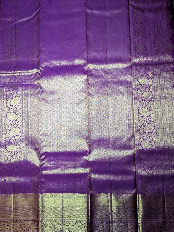 Pure Handloom Kanchi Vasundhara Pattu  - gold yellow, VZ