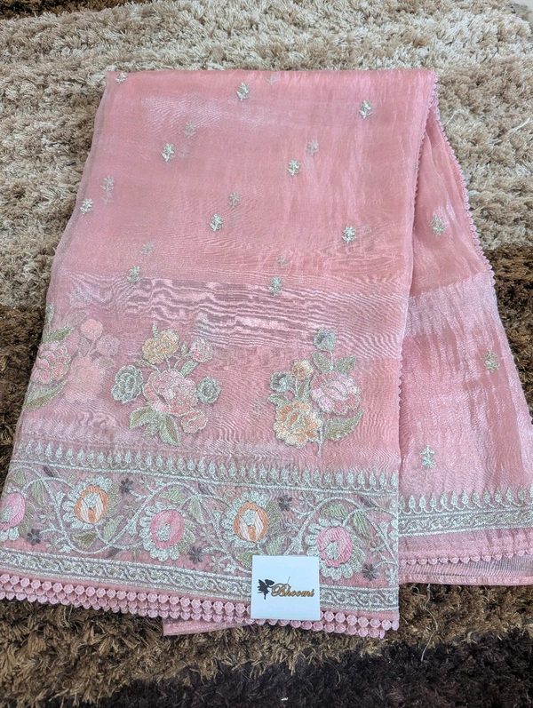 Soft Kora Tissue Embroidery  - Sundown, VZ