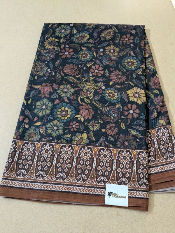 Soft  Tusser Patola  - Black, VZ