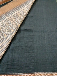 Soft  Tusser Patola  - Black, VZ