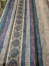 Soft Chanderi Digital  - green, VZ