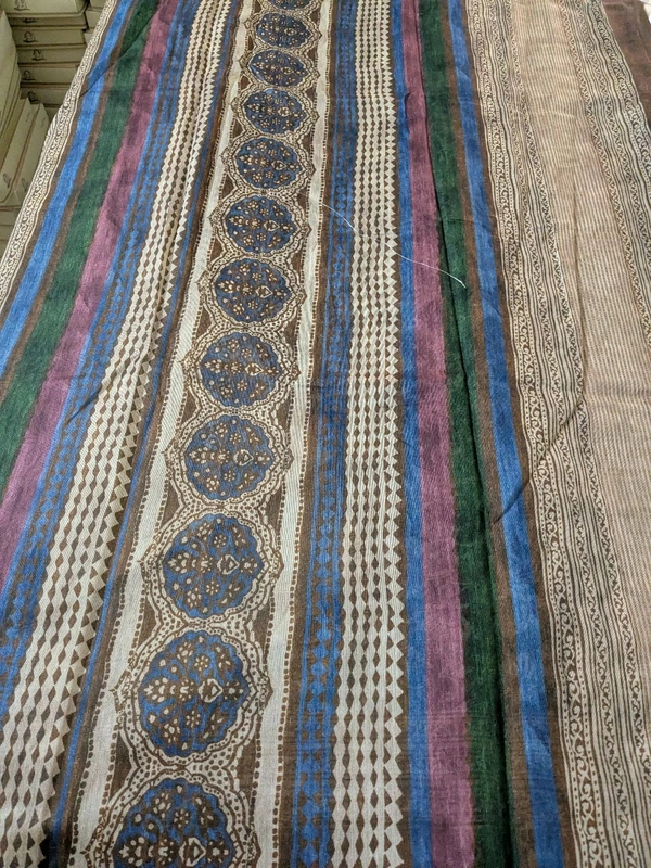 Soft Chanderi Digital  - green, VZ