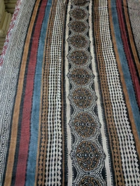 Soft Chanderi Digital  - orange, VZ