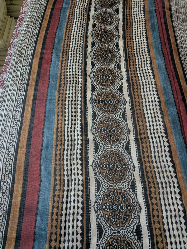 Soft Chanderi Digital  - orange, VZ