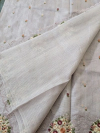 Jute Kota Embroidery  - Blue Chalk, VZ