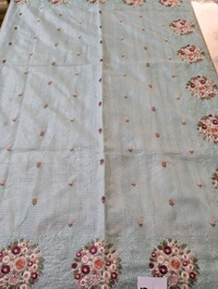 Jute Kota Embroidery  - Jungle Mist, VZ