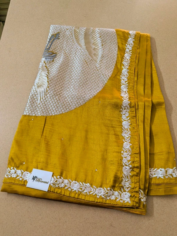 Pure Manipuri Silk Designer  - Gold, VZ