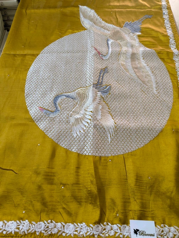 Pure Manipuri Silk Designer  - Gold, VZ