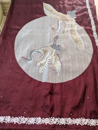 Pure Manipuri Silk Designer  - Maroon, VZ
