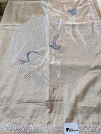 Pure Manipuri Silk Designer  - Bone, VZ