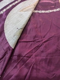 Pure Manipuri Silk Designer  - Purple, VZ