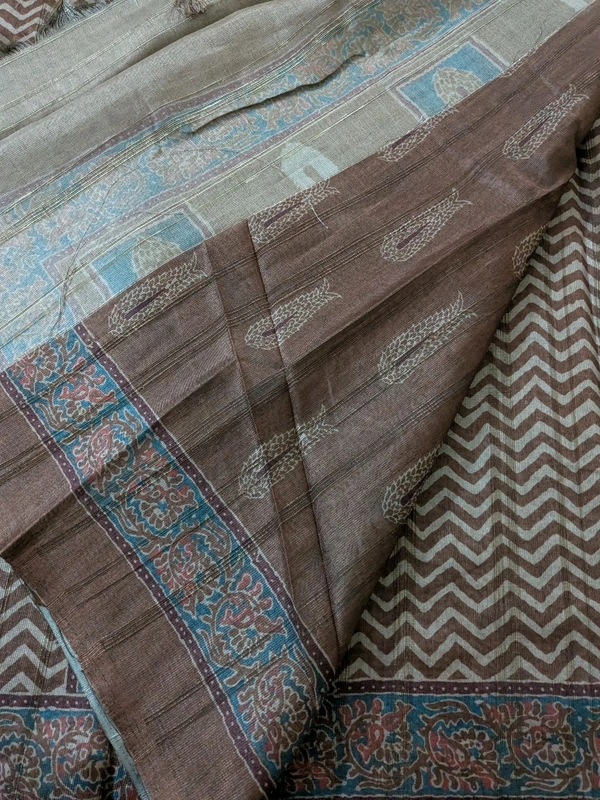 Soft Tusser Digital  - Brown, VZ