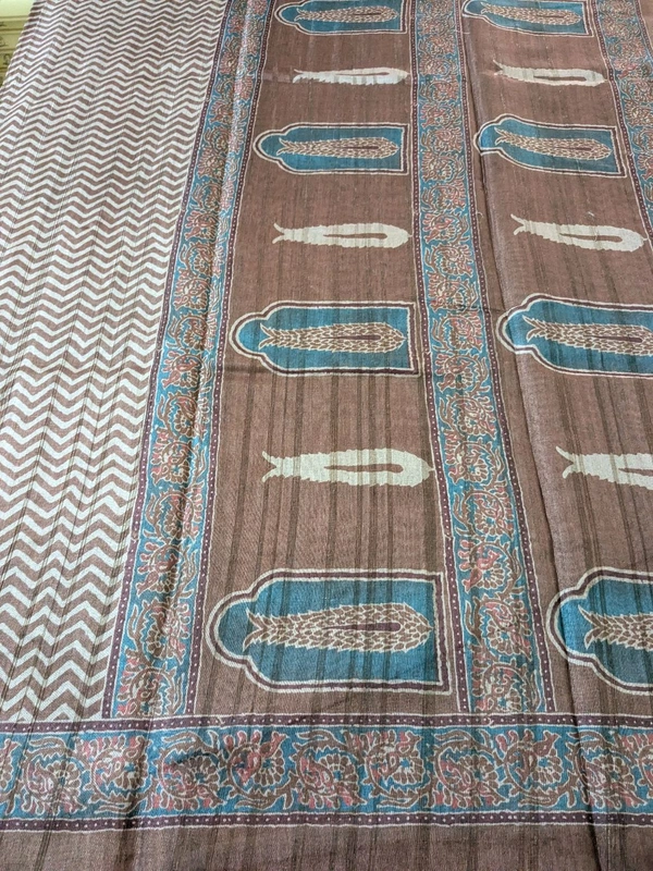 Soft Tusser Digital  - Brown, VZ