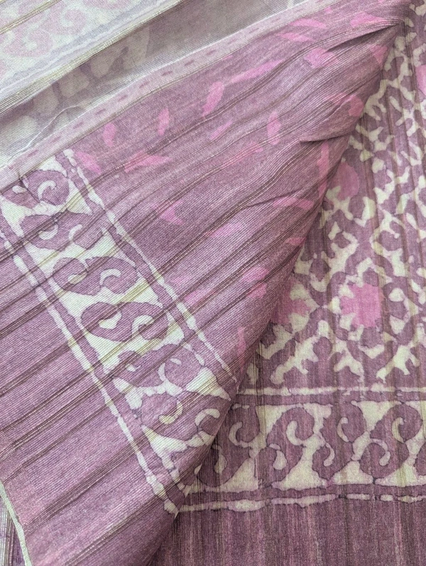 Soft Tusser Digital  - Violet Eggplant, VZ