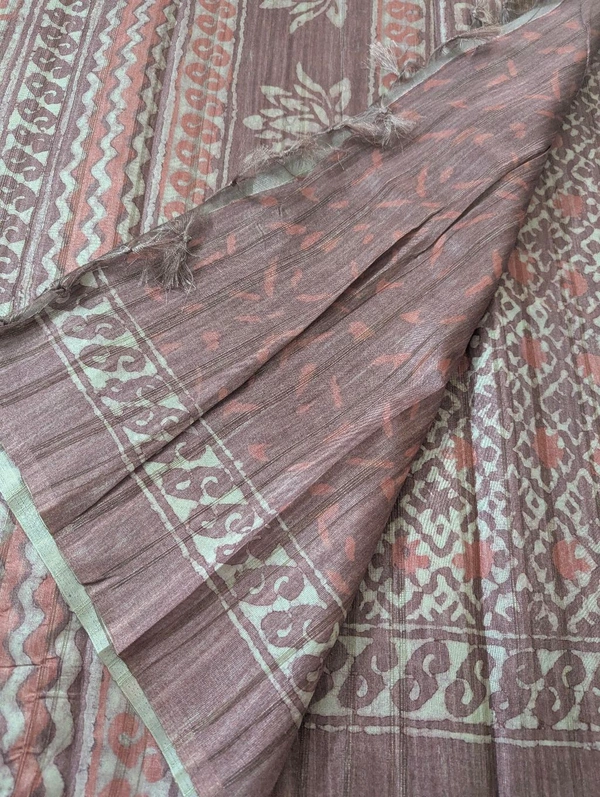 Soft Tusser Digital  - Cement, VZ