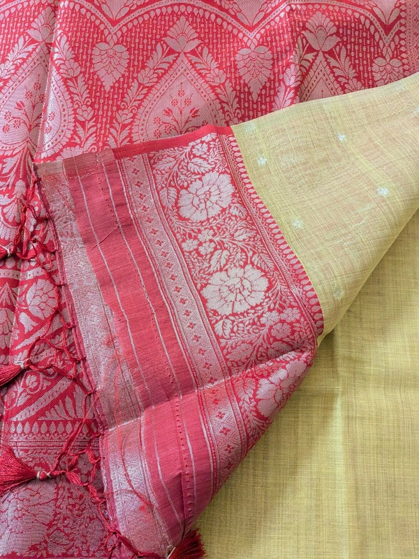 Soft Chanderi  - yellow, VZ