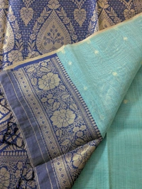 Soft Chanderi  - sky blue, VZ