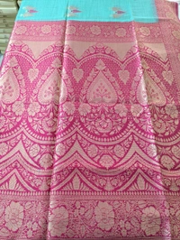 Soft Chanderi  - teal, VZ