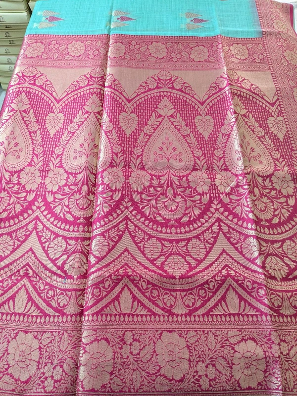 Soft Chanderi  - teal, VZ