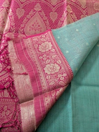 Soft Chanderi  - teal, VZ