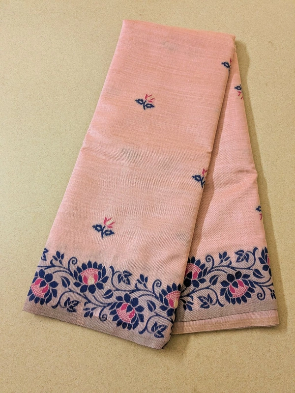 pure cotton jamadhani - Peach Orange, VZ