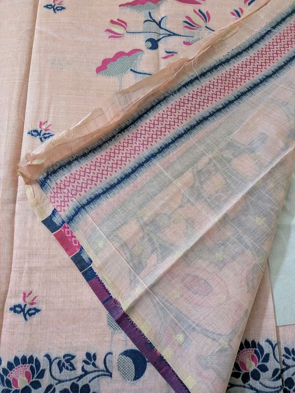 pure cotton jamadhani - Peach Orange, VZ