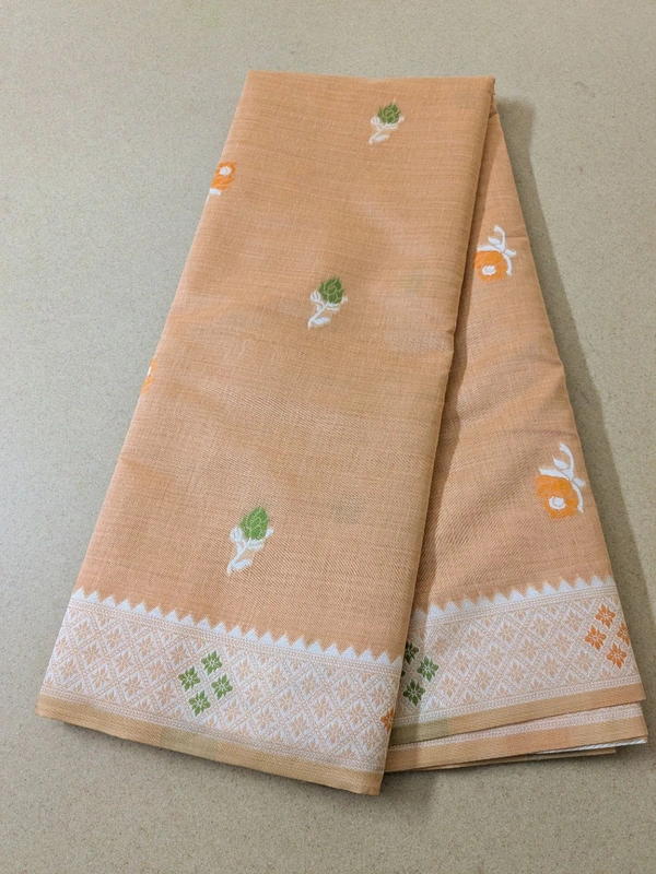pure cotton jamadhani - Yellow Orange, VZ