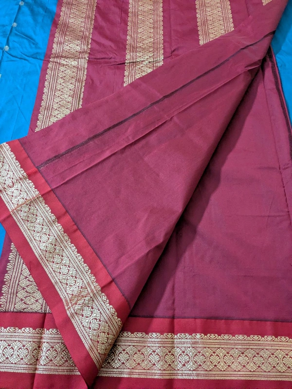Soft Fancy Narayanpet Pattu  - Teal, VZ