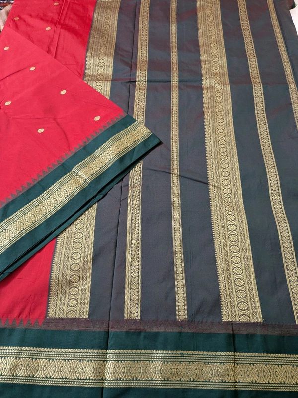 Soft Fancy Narayanpet Pattu  - Red, VZ